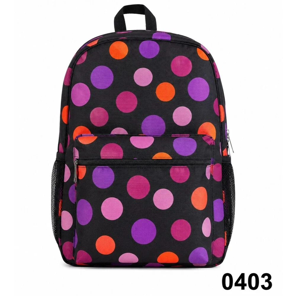 NIP Colorful Polka Dot Utility Backpack – Brand New Sealed - 0403